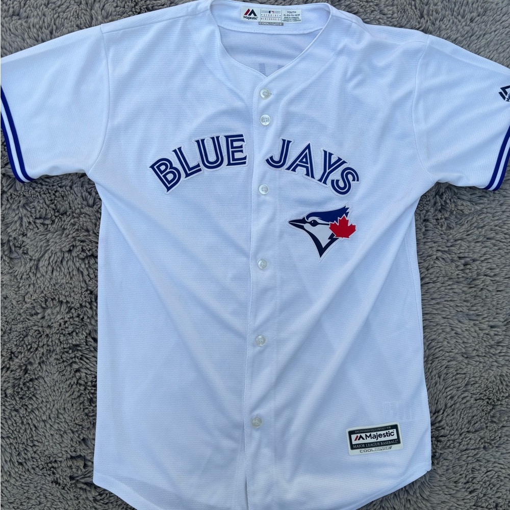 Majestic Kids/Womens Blue Jays White Jersey
